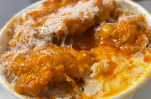 Freshly prepared pasta and street food